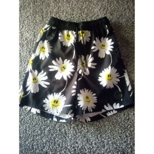 Neff Black Short Daisy Smile Flower Size Small Pre owned